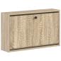Preview: Wandmontierter Schuhschrank DELFT 71 x 17 x 43 cm Holzwerkstoff