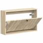 Preview: Wandmontierter Schuhschrank DELFT 71 x 17 x 43 cm Holzwerkstoff