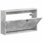 Preview: Wandmontierter Schuhschrank DELFT 71 x 17 x 43 cm Holzwerkstoff