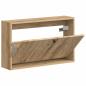 Preview: Wandmontierter Schuhschrank DELFT 71 x 17 x 43 cm Holzwerkstoff
