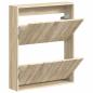 Preview: Wandmontierter Schuhschrank DELFT 71 x 17 x 86 cm Holzwerkstoff