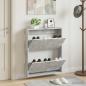 Preview: ARDEBO.de - Wandmontierter Schuhschrank DELFT 71 x 17 x 86 cm Holzwerkstoff