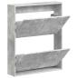 Preview: Wandmontierter Schuhschrank DELFT 71 x 17 x 86 cm Holzwerkstoff