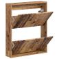 Preview: Wandmontierter Schuhschrank DELFT 71 x 17 x 86 cm Holzwerkstoff