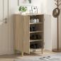 Preview: ARDEBO.de - Schuhschrank DELFT 59,5 x 39,5 x 90 cm Holzwerkstoff