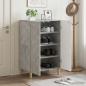Preview: ARDEBO.de - Schuhschrank DELFT 59,5 x 39,5 x 90 cm Holzwerkstoff Betongrau