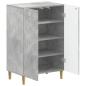 Preview: Schuhschrank DELFT 59,5 x 39,5 x 90 cm Holzwerkstoff Betongrau