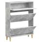 Preview: Schuhschrank DELFT 78 x 24 x 103 cm Holzwerkstoff Betongrau