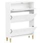 Preview: Schuhschrank DELFT 78 x 24 x 103 cm Holzwerkstoff
