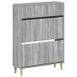 Preview: Schuhschrank DELFT 78 x 24 x 103 cm Holzwerkstoff Sonoma-Grau