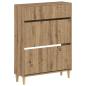 Preview: Schuhschrank DELFT 78 x 24 x 103 cm Holzwerkstoff Artisan-Eiche