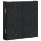 Preview: Dartboard Schrank DELFT Schwarz 52,5 x 10,5 x 53,5 cm