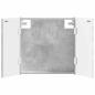 Preview: Dartboard Schrank DELFT Betongrau 52,5 x 10,5 x 53,5 cm
