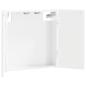 Preview: Dartboard Schrank DELFT Hochglanz Wei? 52,5 x 10,5 x 53,5 cm