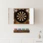 Preview: ARDEBO.de - Dartboard Schrank DELFT Raucheiche 52,5 x 10,5 x 53,5 cm