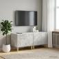 Preview: ARDEBO.de - TV-Schrank Betongrau Holzwerkstoff