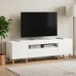 Preview: LED-TV-Schrank DELFT 153 x 35 x 43 cm Weiß Holzwerkstoff