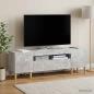 Preview: LED-TV-Schrank DELFT 153 x 35 x 43 cm Betongrau Holzwerkstoff