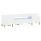 Preview: LED-TV-Schrank DELFT 153 x 35 x 43 cm Hochglanz Weiß