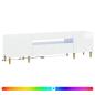 Preview: LED-TV-Schrank DELFT 153 x 35 x 43 cm Hochglanz Weiß
