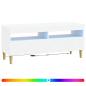 Preview: LED-TV-Schrank Weiß Holzwerkstoff
