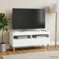 Preview: LED-TV-Schrank Weiß Holzwerkstoff