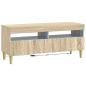 Preview: LED-TV-Schrank Sonoma-Eiche Holzwerkstoff