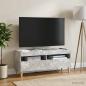 Preview: LED-TV-Schrank Betongrau Holzwerkstoff