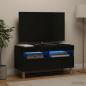 Preview: ARDEBO.de - LED-TV-Schrank Schwarz Holzwerkstoff