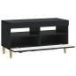 Preview: LED-TV-Schrank Schwarz Holzwerkstoff