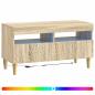 Preview: LED-TV-Schrank Sonoma-Eiche Holzwerkstoff