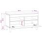 Preview: LED-TV-Schrank Sonoma-Eiche Holzwerkstoff