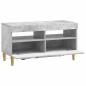 Preview: LED-TV-Schrank Betongrau Holzwerkstoff