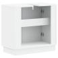 Preview: Waschbeckenschrank HOORN Weiß 59,5 x 31,5 x 56 cm Holzwerkstoff