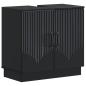 Preview: ARDEBO.de - Waschbeckenschrank HOORN Schwarz 59,5 x 31,5 x 56 cm