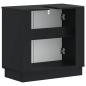 Preview: Waschbeckenschrank HOORN Schwarz 59,5 x 31,5 x 56 cm