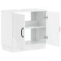 Preview: Waschbeckenschrank HOORN Hochglanz Weiß 59,5 x 31,5 x 56 cm