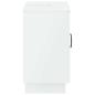 Preview: Waschbeckenschrank HOORN Hochglanz Weiß 59,5 x 31,5 x 56 cm