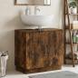 Preview: ARDEBO.de - Waschbeckenschrank HOORN Raucheiche 59,5 x 31,5 x 56 cm