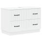 Preview: ARDEBO.de - Waschbeckenschrank HOORN Weiß 82 x 41 x 56 cm Holzwerkstoff
