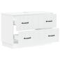 Preview: Waschbeckenschrank HOORN Weiß 82 x 41 x 56 cm Holzwerkstoff