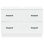 Preview: Waschbeckenschrank HOORN Weiß 82 x 41 x 56 cm Holzwerkstoff