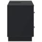 Preview: Waschbeckenschrank HOORN Schwarz 82 x 41 x 56 cm Holzwerkstoff
