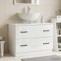 Preview: ARDEBO.de - Waschbeckenschrank HOORN Hochglanz Weiß 82 x 41 x 56 cm