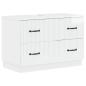 Preview: Waschbeckenschrank HOORN Hochglanz Weiß 82 x 41 x 56 cm