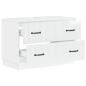 Preview: Waschbeckenschrank HOORN Hochglanz Weiß 82 x 41 x 56 cm