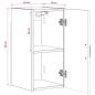 Preview: Badezimmer-Wandschrank HOORN Altholz 30 x 31 x 59 cm