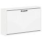 Preview: Wandmontierter Schuhschrank HOORN 71 x 17 x 43 cm Holzwerkstoff