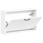 Preview: Wandmontierter Schuhschrank HOORN 71 x 17 x 43 cm Holzwerkstoff