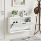Preview: ARDEBO.de - Wandmontierter Schuhschrank HOORN 71 x 17 x 43 cm Holzwerkstoff